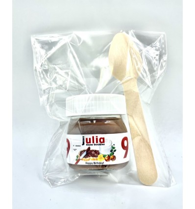 Mini Nutellas Personalizadas con Cuchara: Dulzura y Personalización